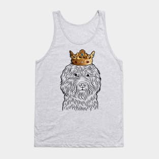 Barbet Dog King Queen Wearing Crown Tank Top